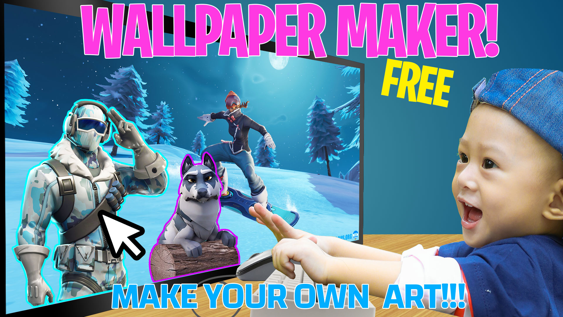 Wallpaper generator with your skins